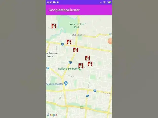 Video thumbnail for ANDROID GOOGLE MAP MARKER CLUSTERING