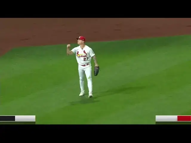 'Video thumbnail for Tyler O'Neill MAKES A AMAZING DIVING Catch to End the Inning! | St. Louis Cardinals | 4/14/2023'