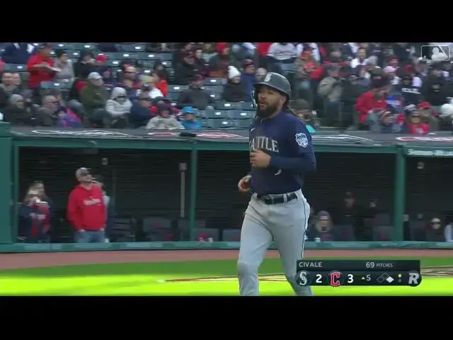'Video thumbnail for Ty France SMACKS a RBI Single, Scoring JP Crawford! | Seattle Mariners | 4/7/2023'