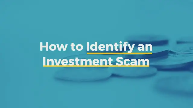 Video thumbnail for How to Identify an Investment Scam
