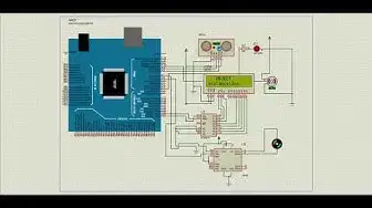 Video thumbnail for Controlling DC motor + Servo motor+ Ultrasonic Sensor in proteus Software.