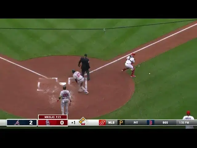 'Video thumbnail for Ozzie Albies SLAPS a RBI Sacrifice-Fly, Scoring Austin Riley! | Atlanta Braves | 4/5/2023'