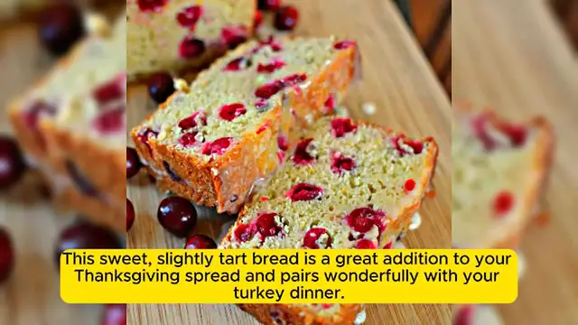 Video thumbnail for Cranberry Thanksgiving Bread Recipe