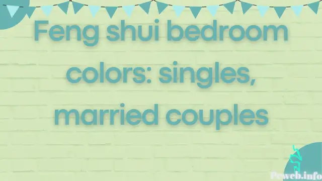 Video thumbnail for Feng shui bedroom colors singles, married couples