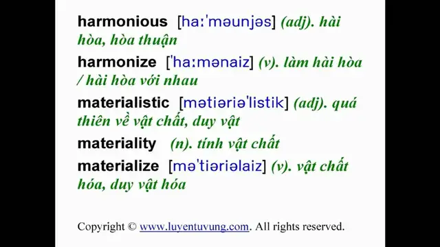 Video thumbnail for Learn English Vocabulary - Grade 12 - Unit 08 - Lesson 02