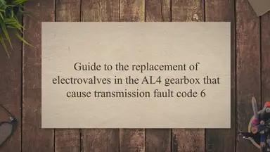 'Video thumbnail for Replacement of electrovalves AL4 transmission fault code 6'
