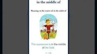 Video thumbnail for In the middle of meaning | in the middle of sentences | Common English Idioms #shorts