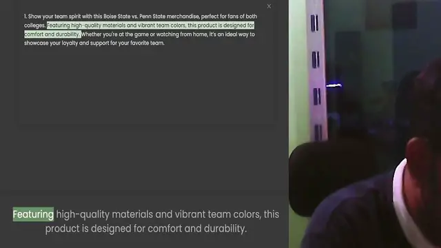 Video thumbnail for 1. Show your team spirit with this Boise State vs. Penn State merchandise, perfect for fans of both colleges. Featuring high-quality materials and vibrant team colors, this product is designed for comfort and durability. Whether you're at