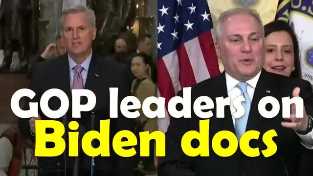 Video thumbnail for Why the press isn't asking same questions about Biden classified docs as they did with Trump?
