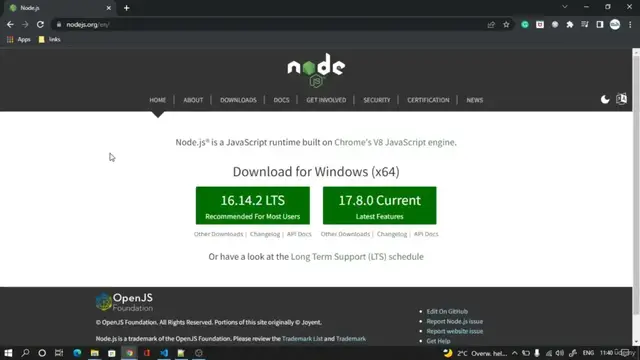 Video thumbnail for React Js Installing NodeJS Runtime #3