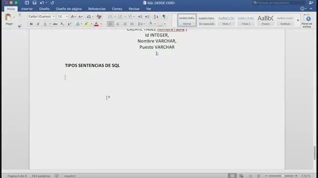 Video thumbnail for ¿Qué son las Sentencias de SQL (DML y DDL)?