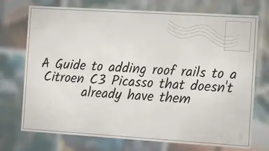 'Video thumbnail for Adding roof bars to a Citroen C3 Picasso'