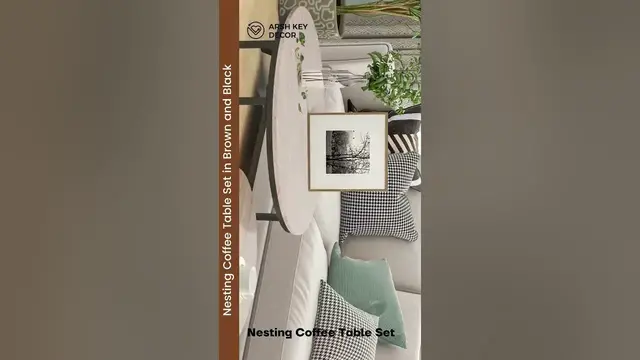 Video thumbnail for Rustic Elegance: Nesting Coffee Table Set #shorts