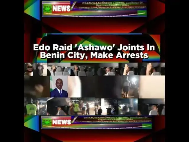 Video thumbnail for Edo Raid 'Ashawo' Joints In Benin City, Make Arrests