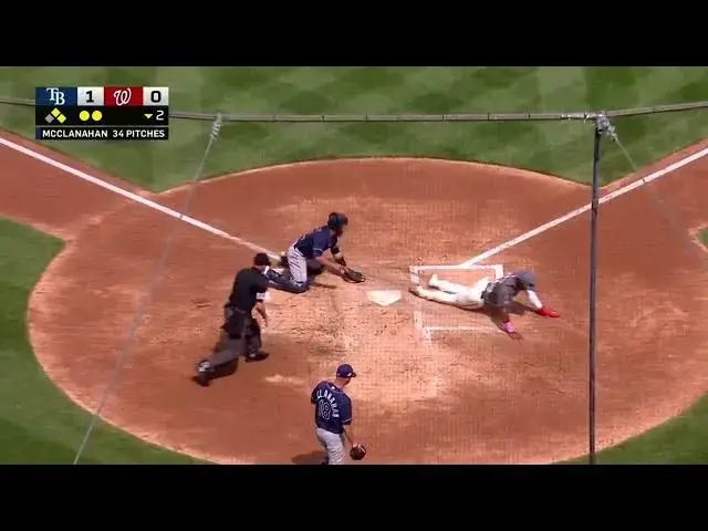 'Video thumbnail for Victor Robles SMACKS a RBI Double, Scoring Stone Garrett! | Washington Nationals | 4/5/2023'