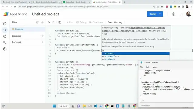 Video thumbnail for Google Apps Script Tutorial to Schedule & Send HTML5 Template Emails inside Google Sheets