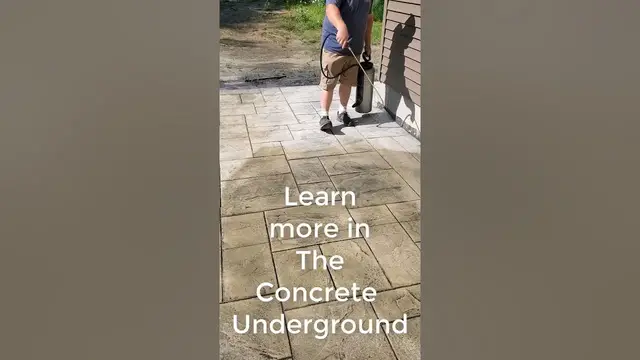 Video thumbnail for How To Seal Stamped Concrete #Shorts