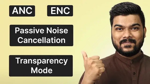 Video thumbnail for ANC vs ENC vs Passive Noise Cancellation vs Transparency Mode: Difference Explained