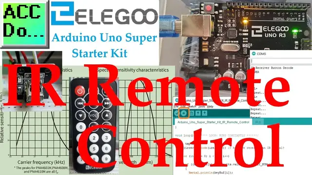 Video thumbnail for Elegoo Arduino Uno IR Remote Control
