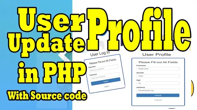 Video thumbnail for Simple User Profile With Update Profile Info Using PHP/MYSQL 2021