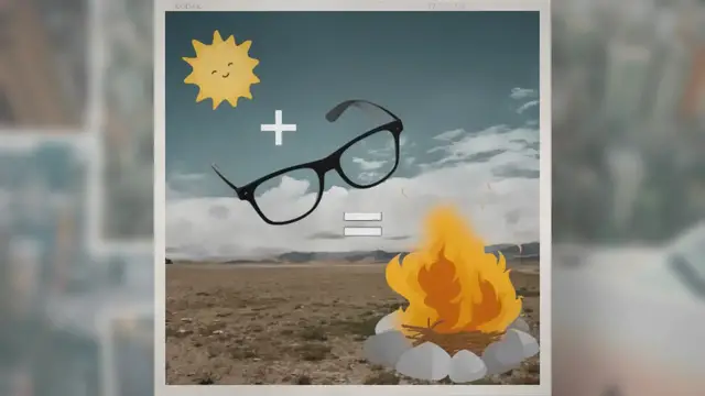 'Video thumbnail for How To Start a Fire With Reading Glasses (6 Steps)'
