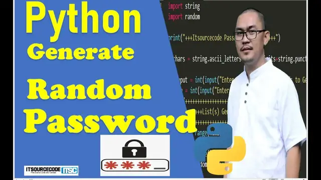 Video thumbnail for Random Password Generator in Python Projects With Source Code 2020