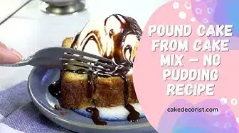 Video thumbnail for Pound Cake From Cake Mix – No Pudding Recipe