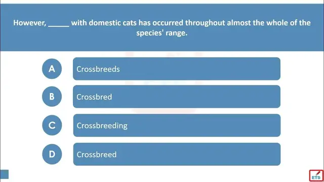 Video thumbnail for English Verb Tenses: Crossbreed, Crossbreeds, Crossbred, Crossbreeding Quiz