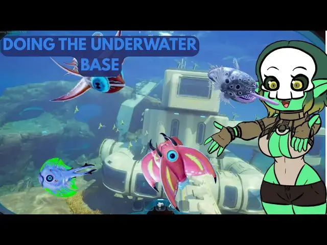 Video thumbnail for Sharp and babs building Our first home under the sea as babs screams at fish