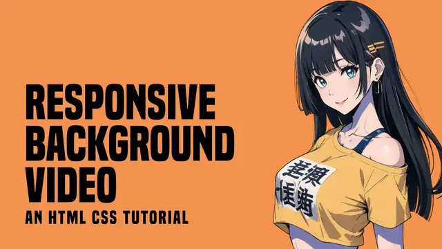 Video thumbnail for Responsive Background Video With HTML CSS (Simple Example)