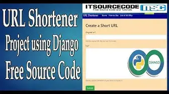 Video thumbnail for Uniform Resource Locator [URL ] Shortener Project Using Django With Source Code Free Download 2021