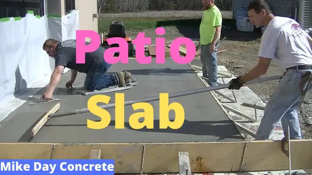 Video thumbnail for How To Pour And Finish A Concrete Patio Slab (Diy Concrete Patio)