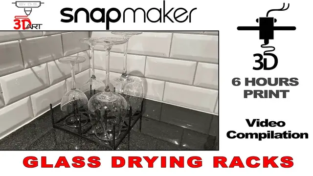 'Video thumbnail for Glass Drying Rack 3D Print Timelapse by Snapmaker 2.0 A350'