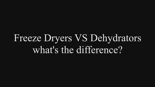 Video thumbnail for Freeze Dryer VS Dehydrator (differences and similarities)