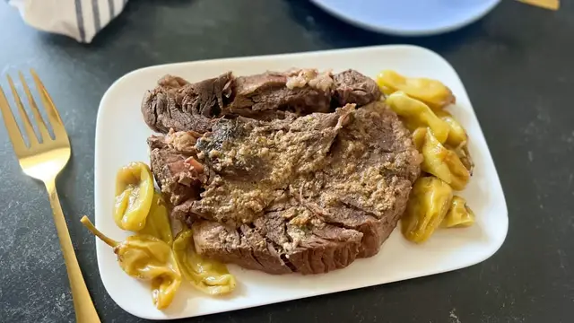 Video thumbnail for Slow Cooker Mississippi Pot Roast Recipe