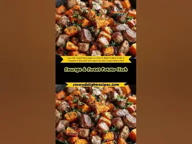 'Video thumbnail for Sausage & Sweet Potato Hash'