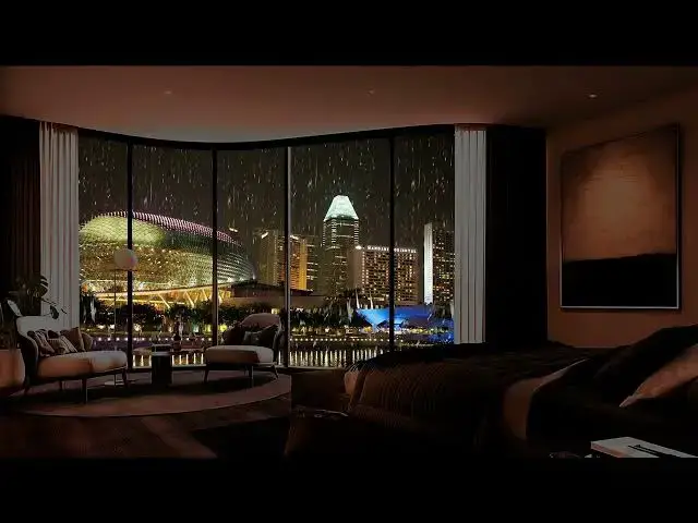 'Video thumbnail for Spend The Night In An Exclusive Luxury Miami Apartment | Heavy Rain & Thunder Sounds Outside'