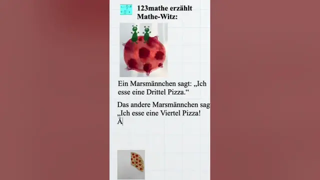 Video thumbnail for Mathe Witz ein Viertel #shorts