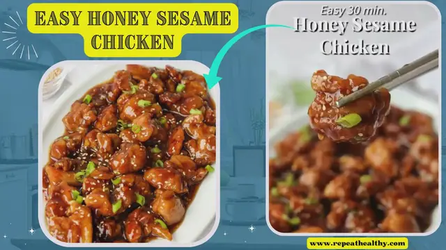 Video thumbnail for Easy Honey Sesame Chicken