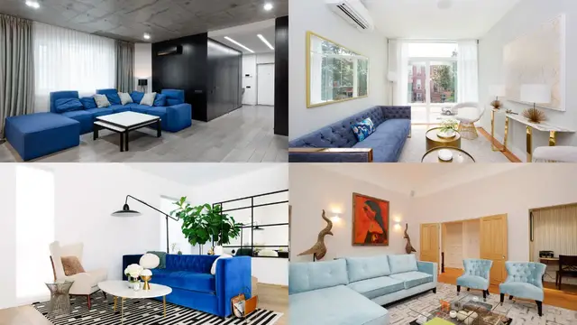 Video thumbnail for 61 Dark & Light Blue Couch Living Room Ideas