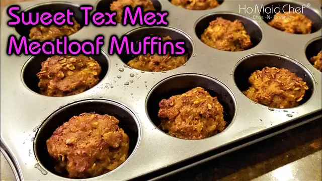 Video thumbnail for Sweet Tex Mex Meatloaf Muffins | Dining In With Danielle