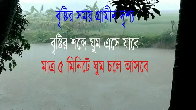 'Video thumbnail for #বৃষ্টি #টিনেরচালেবৃষ্টিরশব্দ #TinerChaleBrishty #Rainyday । বৃষ্টির শব্দে ঘুম । গ্রামীন দৃশ্য'