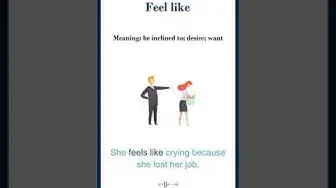 Video thumbnail for Feel like meaning | feel like sentences | Common English Idioms #shorts
