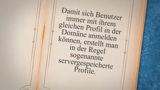 Video thumbnail for Ein servergespeichertes Profil für die Active Directory Benutzer am Server 2016 einrichten