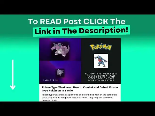 Video thumbnail for Poison Type Weakness: How to Combat and Defeat Poison Type Pokémon in Battle