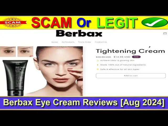 Video thumbnail for Berbax Eye Cream Reviews (Aug 2024) - Is This An Original Product? Find Out! | Product Review