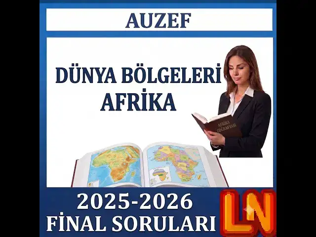Video thumbnail for Dünya Bölgeleri: Afrika 2025-2026 Final Soruları