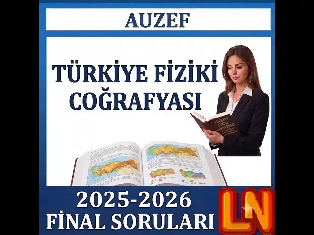 Video thumbnail for Türkiye Fiziki Coğrafyası 2025-2026 Final Soruları