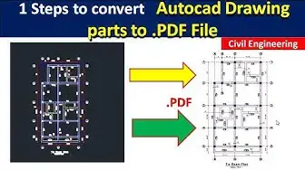 'Video thumbnail for How to Convert Autocad Drawing to PDF file | Part of drawing to pdf in Autocad'