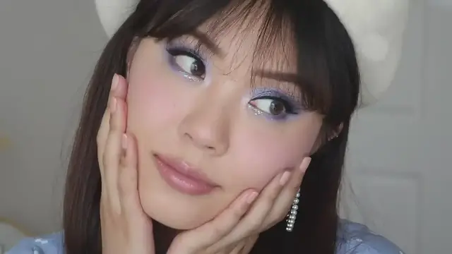 'Video thumbnail for A VERY PERI MAKEUP LOOK 💜 pantone colour of 2022'